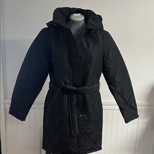 Jones New York Quilted Black Puffer Jacket